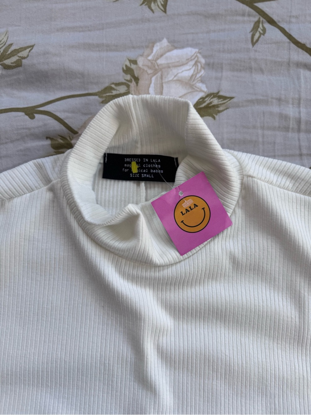 NWT Dressed in Lala Oversized TShirt in Creamy White. Size: Small.